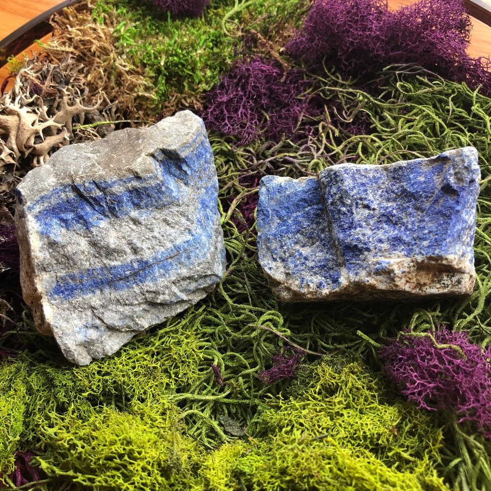 High Quality Raw Lapis Lazuli chunk, blue crystal for energy healing chakras